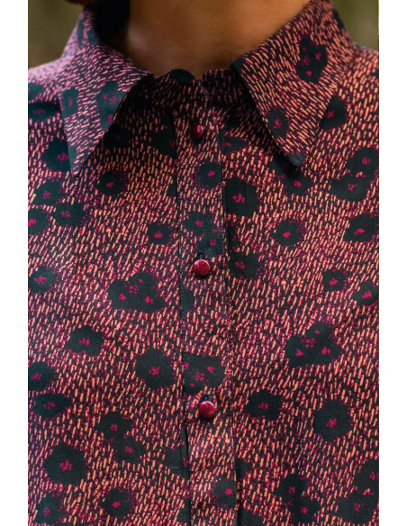 Ink Blue Punti Viscose Poplin Fabric - Églantine & Zoé