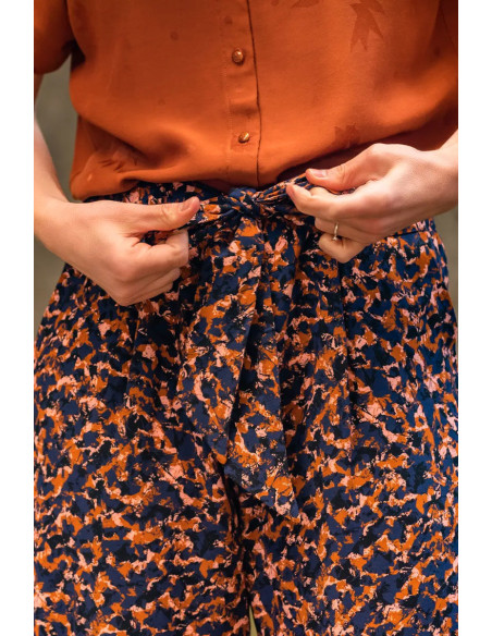 Blue Granite Viscose Fabric - Églantine & Zoé