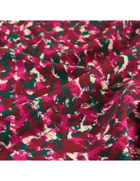 Granite Bordeaux Viscose Fabric - Églantine & Zoé