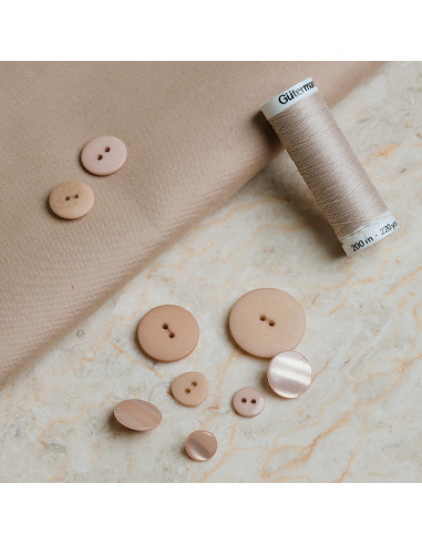 Water-repellent cotton fabric Trench Sandy Sand - Atelier Brunette