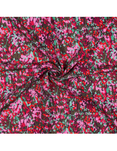 Nerida Hansen viscose fabric - Colorful garden plum