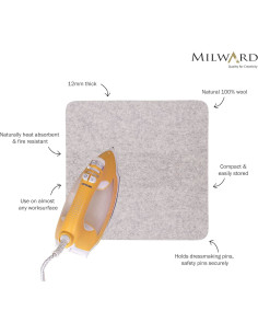 Milward wool ironing mat 30.5 cm x 30.5 cm 2