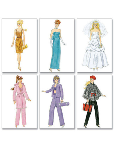 Doll clothing pattern
