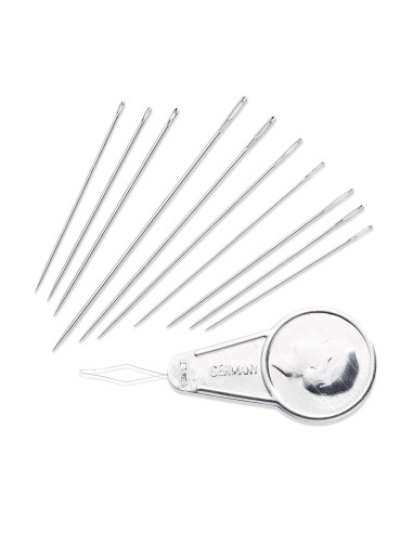 Assortment of 49 sewing, embroidery, and darning needles