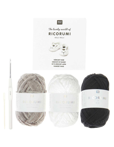 Crochet Kit Baby Booties - Rabbit