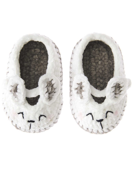 Crochet Kit Baby Booties - Rabbit