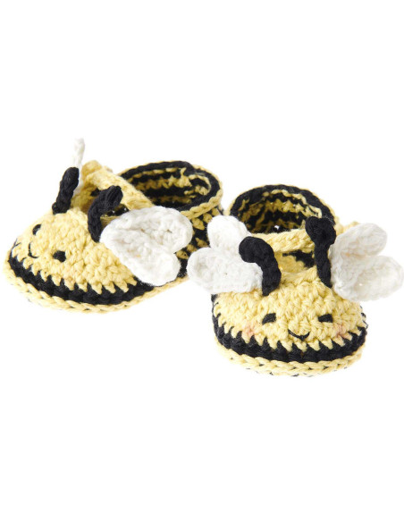 Crochet Kit Baby Booties - Bee