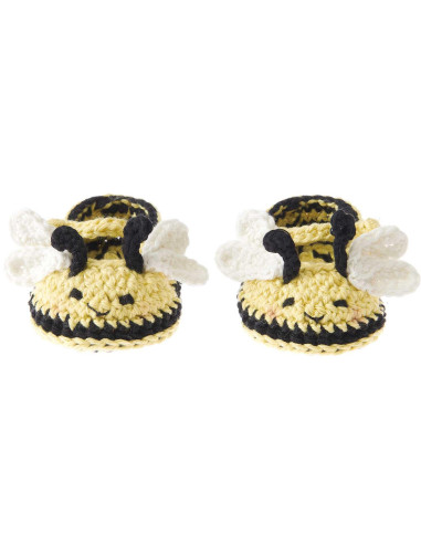 Crochet Kit Baby Booties - Bee