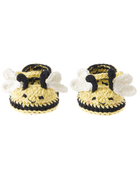 Crochet Kit Baby Booties - Bee