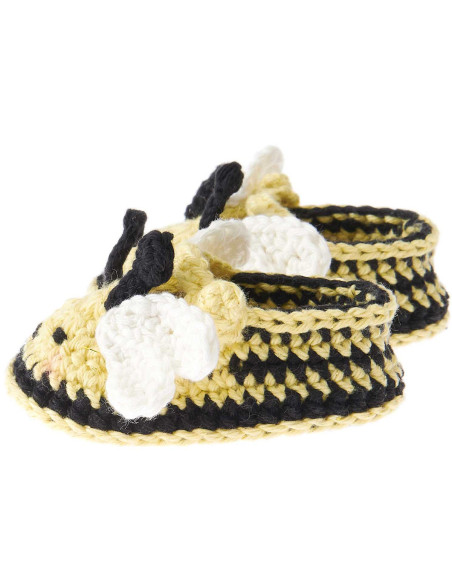 Crochet Kit Baby Booties - Bee