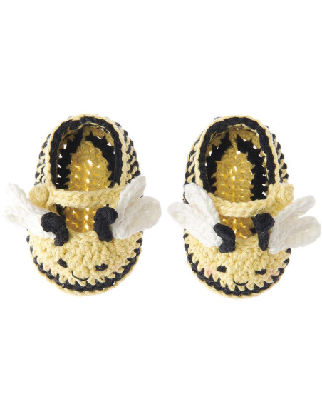 Crochet Kit Baby Booties - Bee
