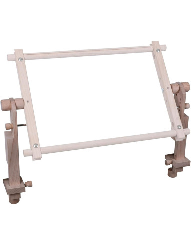 Adjustable table clamp for tapestry and cross-stitch frame