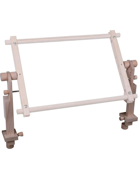Adjustable table clamp for tapestry and cross-stitch frame