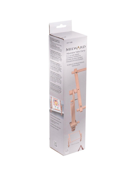 Adjustable table clamp for tapestry and cross-stitch frame