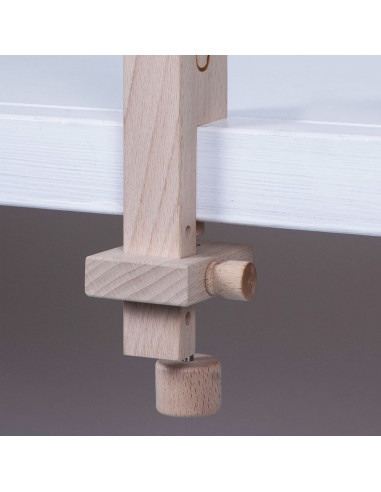 Adjustable table clamp for tapestry and cross-stitch frame