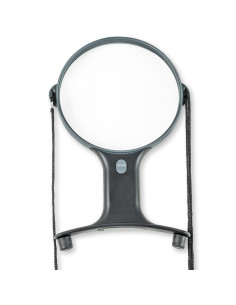 Adjustable hands-free illuminated magnifying glass with cord Magnishine Carson Optical