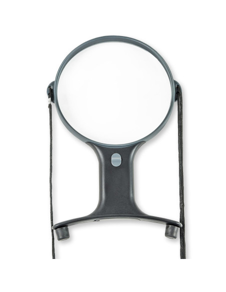 Adjustable hands-free illuminated magnifying glass with cord Magnishine Carson Optical