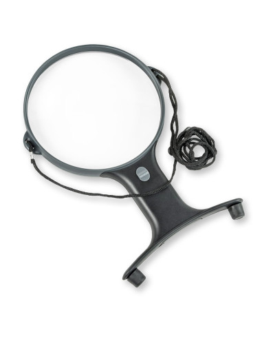 Adjustable hands-free illuminated magnifying glass with cord Magnishine Carson Optical