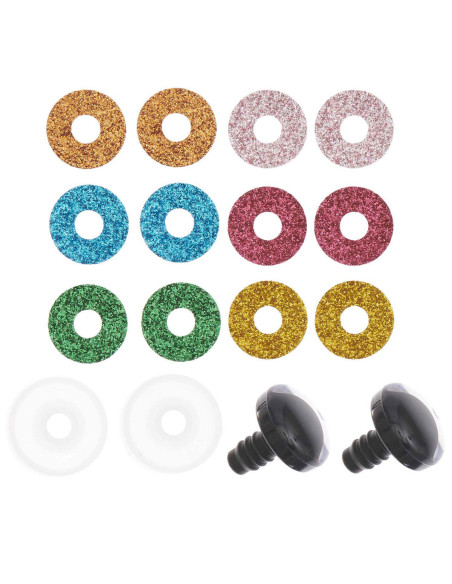 Ricorumi safety eyes 6 colors 20 mm - 1 pair
