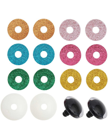 Ricorumi safety eyes 6 colors 30 mm - 1 pair