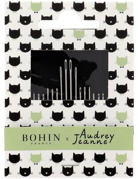 Booklet of 20 sewing and darning needles Bohin x Audrey Jeanne