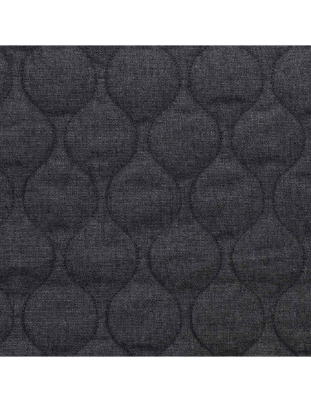 Quilted cotton fabric wave - Denim chambray