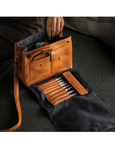Muud Fee Crochet Storage Pouch - Whisky