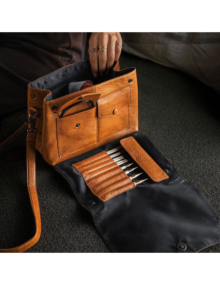 Muud Fee Crochet Storage Pouch - Whisky