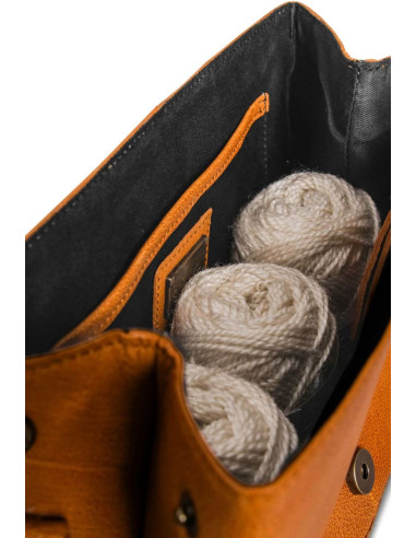 Muud Fee Crochet Storage Pouch - Whisky