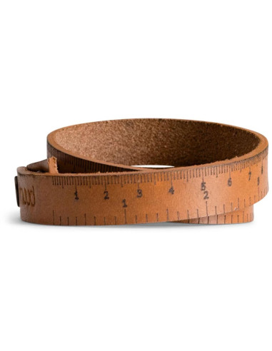 Muud Fibi Flexible Leather Ruler - Whisky