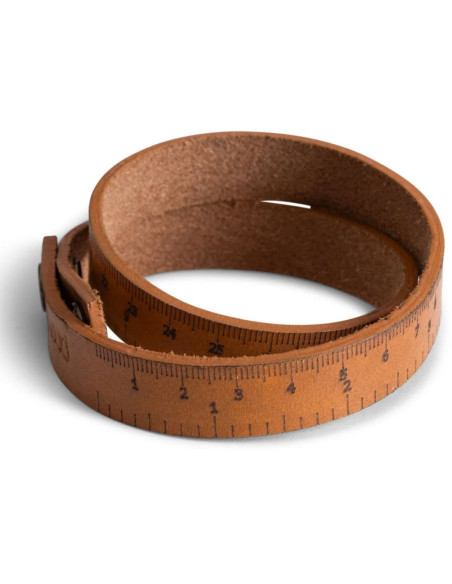 Muud Fibi Flexible Leather Ruler - Whisky