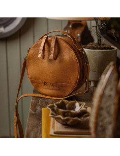Muud Bella Round Crossbody Craft Bag - Whisky