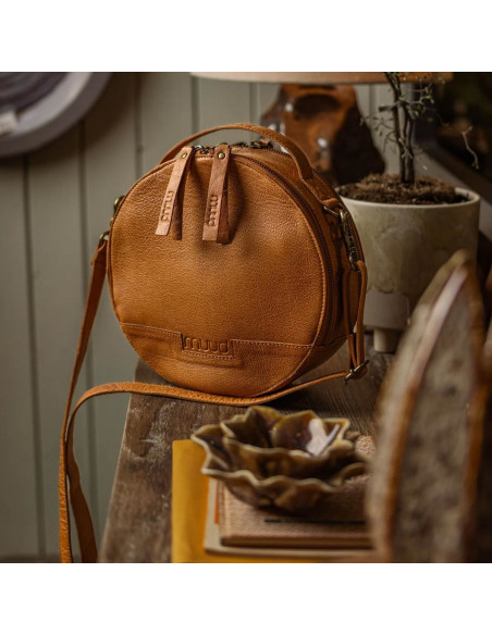 Muud Bella Round Crossbody Craft Bag - Whisky