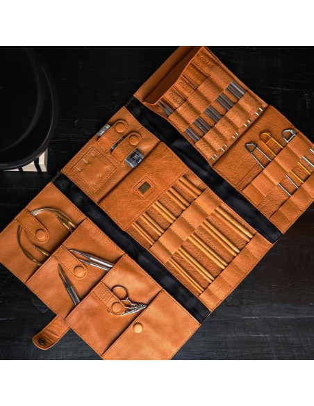 Muud Lucy Knitting Needle Case - Whisky