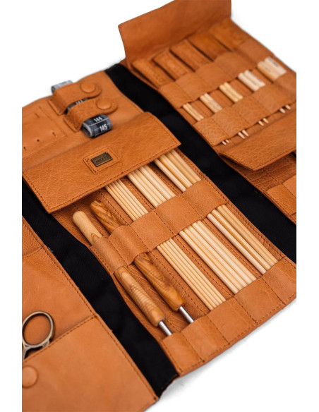 Muud Lucy Knitting Needle Case - Whisky
