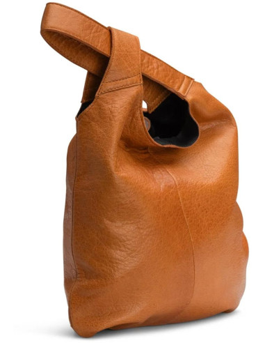 Muud Dzana leather shopper handbag - Whisky