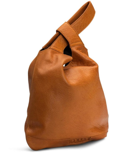 Muud Dzana leather shopper handbag - Whisky