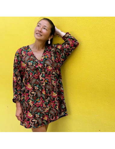 Bohemian Slub Viscose Fabric - My Dress Made