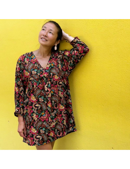 Bohemian Slub Viscose Fabric - My Dress Made