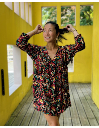 Bohemian Slub Viscose Fabric - My Dress Made