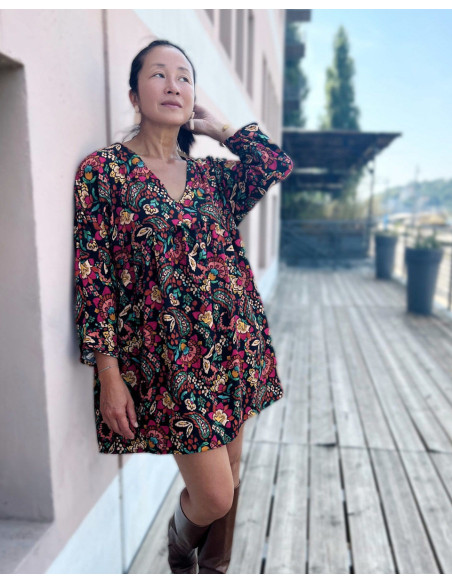 Bohemian Slub Viscose Fabric - My Dress Made
