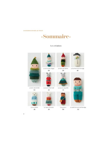 Book 20 Christmas Knitted Stuffed Animals