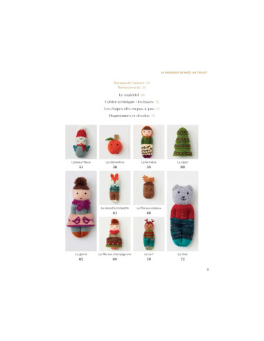Book 20 Christmas Knitted Stuffed Animals