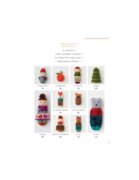 Book 20 Christmas Knitted Stuffed Animals