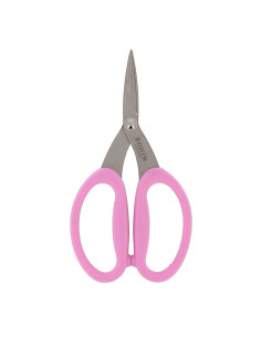 Bohin Precision Scissors with Micro-Serrated Blades and Large Soft Rings - Pink