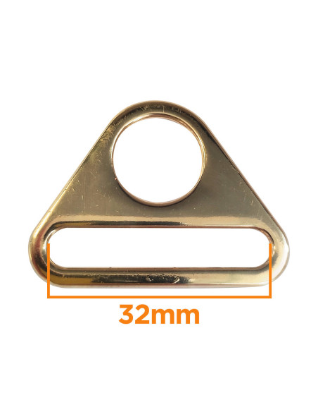 Triangular ring 32 mm - Gold