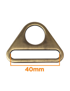 Triangular ring with a 40 mm opening - Bronze