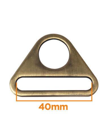 Triangular ring with a 40 mm opening - Bronze