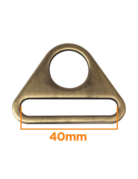 Triangular ring with a 40 mm opening - Bronze