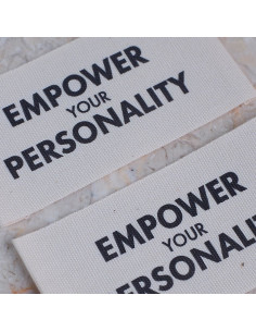 Set of 5 woven sew-on labels - Empower your personality 2